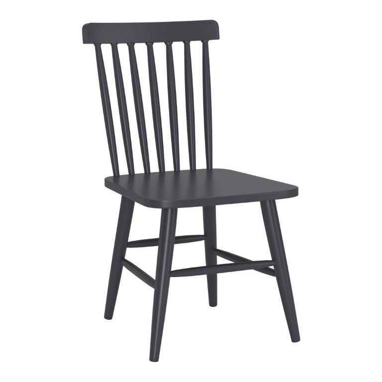 HomeRoots Set of Two Slat Back Aluminum Outdoor Dining Chairs for Modern Patio Entertaining 667718