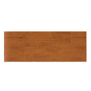 English Elm Draper Mid-Century 9-Cube Storage Console with 3 Drawers, Teak Brown Rubberwood, Low-VOC Finish B136P364306