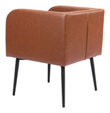 Horbat Dining Chair Brown 109945 Zuo Modern