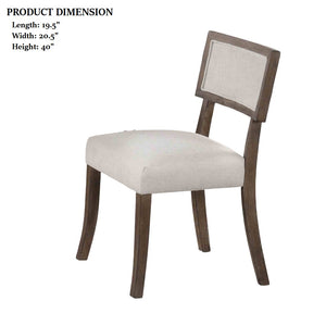 English Elm Contemporary Northall Arm Chair with Sleek Upholstery and Minimalist Profile for Modern Dining Spaces Dark Walnut,Light Gray 13 L x 39 W x 22 H B2741P406760