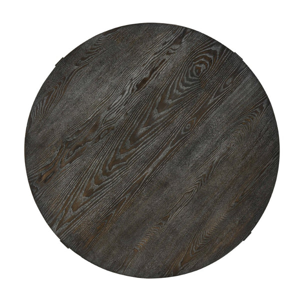 English Elm Wooden Round Counter Height Dining Set with Four Swivel Stools for Kitchen Nook B2748S00062