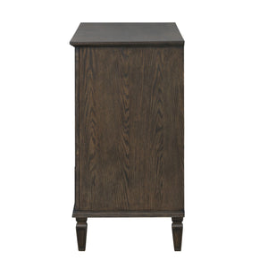 JLA Home Madison Park Signature - 4-drawer Victorian-style dresser with antique-finish wood, dovetail drawers, metal knobs, anti-tip safety Antique Brown MPS137-0314