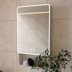 English Elm Led Medicine Cabinet with Anti-fog Mirror Warm Lighting Aluminum Wall Mount Bathroom W3083P451437