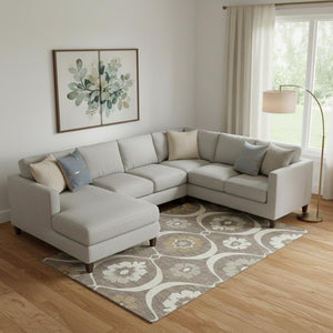 HomeRoots 8' X 10' Medallion Area Rug - Stylish, Washable, UV-Protected & Perfect for High-Traffic Spaces! 668039
