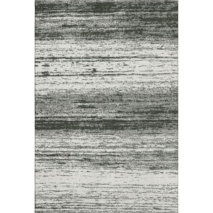 HomeRoots 9' X 12' Black And Ivory Striped Area Rug - Durable, Washable, UV-Protected for Indoor & Outdoor Use 668100