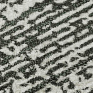 HomeRoots 10' X 14' Classic Black and Ivory Striped Washable Area Rug - Durable, UV Protected & Easy Care 668101