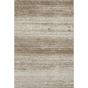 HomeRoots 9' X 12' Brown & Beige Striped Washable Area Rug with UV Protection for Busy Homes & Families 668106