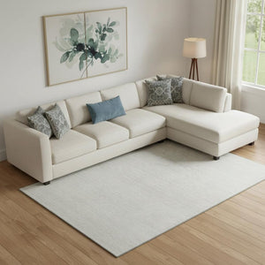 HomeRoots 10' X 14' Ivory and Beige Striped Area Rug – Washable, UV Protected, Durable, and Stain Resistant! 668131