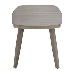 HomeRoots 43" Brown Aluminum Outdoor Coffee Table - Stylish, Durable & Low-Maintenance for Your Patio Gathering 668136