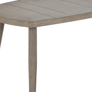 HomeRoots 43" Brown Aluminum Outdoor Coffee Table - Stylish, Durable & Low-Maintenance for Your Patio Gathering 668136