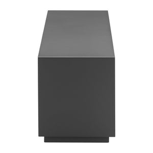 HomeRoots 36" Charcoal Aluminum Outdoor Coffee Table - Modern, Durable Design for Stylish Patios & Gatherings 668140