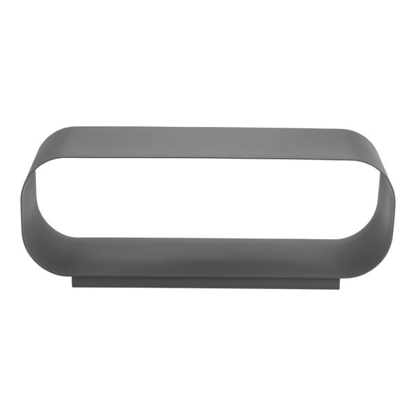 HomeRoots 39" Charcoal Aluminum Outdoor Coffee Table - Sleek, Durable & Stylish for Patio, Deck, or Porch Use 668142