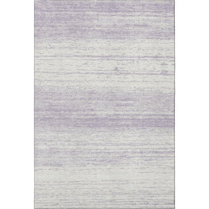 HomeRoots 10' X 14' Lavender and Ivory Striped Area Rug – Durable, Washable, UV Protected for Family Living Spaces 668143