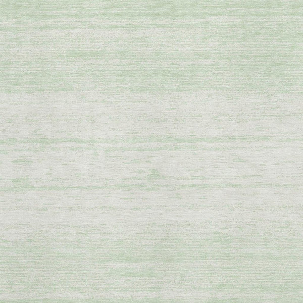 HomeRoots 5' X 8' Mint Green Striped Washable Area Rug with UV Protection - Perfect for Homes with Kids & Pets! 668147