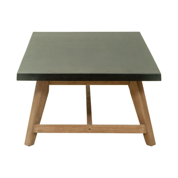 HomeRoots 48" Dark Gray Concrete Outdoor Coffee Table - Stylish, Durable Design for Patios, Decks & Pools 668150