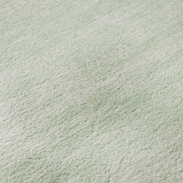 HomeRoots 9' X 12' Coastal Mint Green & Ivory Striped Washable Area Rug - Durable, UV Protected & Stain Resistant 668153