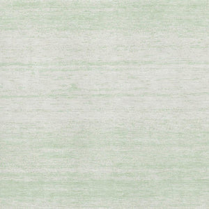 HomeRoots 10' X 14' Mint Green & Ivory Striped Area Rug - Washable, UV Protected, Soft & Durable for Homes 668155