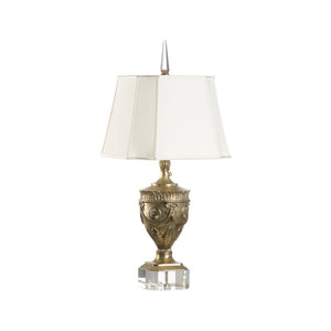 Wildwood Athena Sculptural Lamp In Champagne — Hand-Finished Cast Design With Acrylic Base, Warm Glow (98) 66816