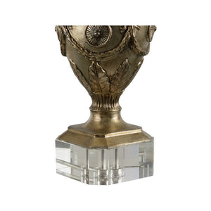 Wildwood Athena Sculptural Lamp In Champagne — Hand-Finished Cast Design With Acrylic Base, Warm Glow (98) 66816