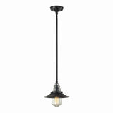 Insulator Glass 9'' Wide 1-Light Mini Pendant - Oiled Bronze 66817-1 Elk Lighting