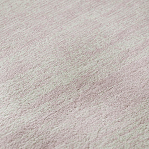 HomeRoots 8' Pink and Ivory Striped Round Rug - Washable, UV Protected, Durable, Perfect for Kids & Pets! 668172