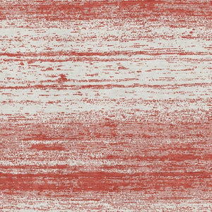 HomeRoots 9' X 12' Red And Ivory Striped Washable Area Rug - Durable, UV-Protected, Easy-Care for Active Homes 668180