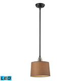 Insulator Glass 10'' Wide 1-Light Pendant - Oiled Bronze - Includes LED Bulb 66819-1-LED Elk Lighting