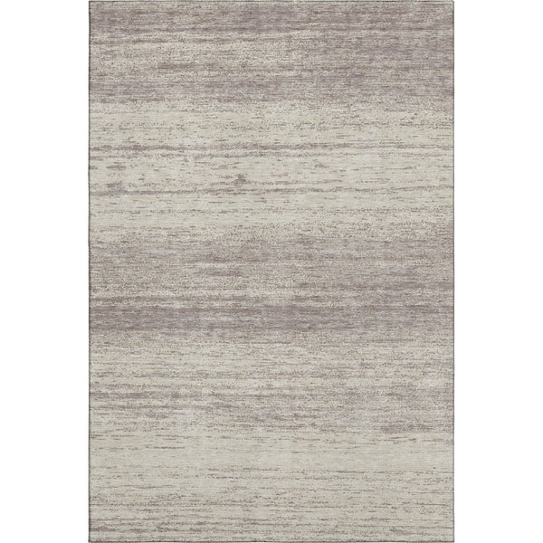 HomeRoots 9' X 12' Taupe & Beige Striped Area Rug - Washable, UV Protected, Durable for Living Spaces & More! 668192