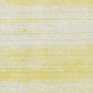 HomeRoots 10' Yellow and Ivory Striped Area Rug - Washable, UV Protected, Durable for Homes with Pets & Kids 668205