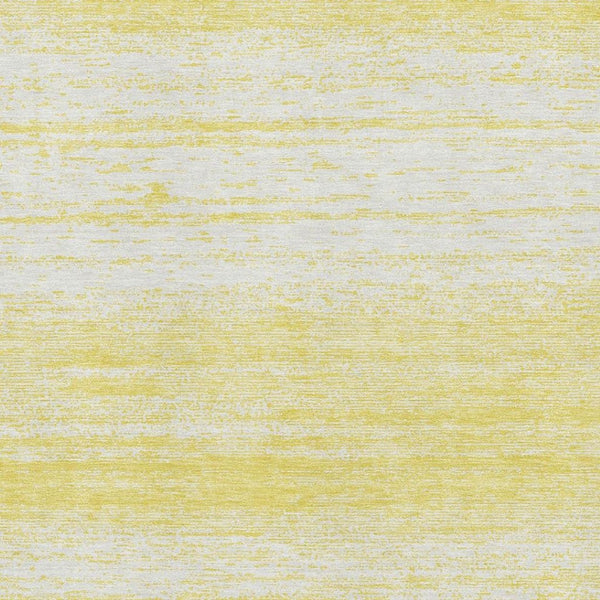 HomeRoots 10' Yellow and Ivory Striped Area Rug - Washable, UV Protected, Durable for Homes with Pets & Kids 668205