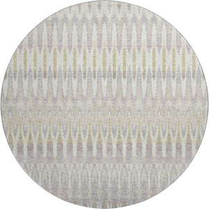 HomeRoots 8' Beige Gold & Gray Southwestern Area Rug with UV Protection - Durable, Washable, Stylish Design! 668208