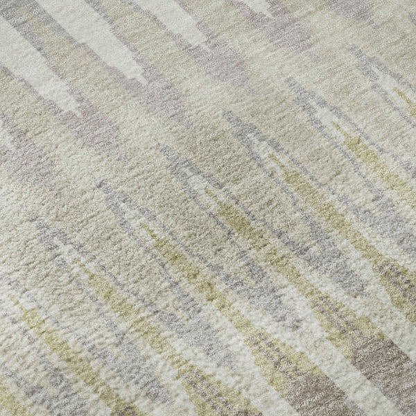 HomeRoots 8' Beige Gold & Gray Southwestern Area Rug with UV Protection - Durable, Washable, Stylish Design! 668208