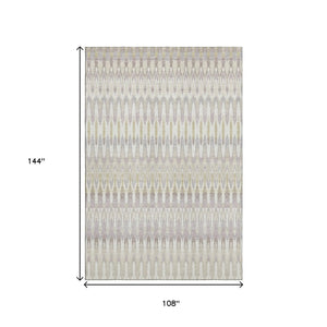 HomeRoots 9' X 12' Southwestern Washable Area Rug with UV Protection - Durable, Stylish & Easy Care Solution 668210