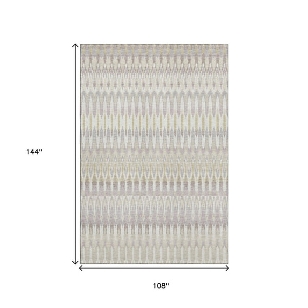 HomeRoots 9' X 12' Southwestern Washable Area Rug with UV Protection - Durable, Stylish & Easy Care Solution 668210