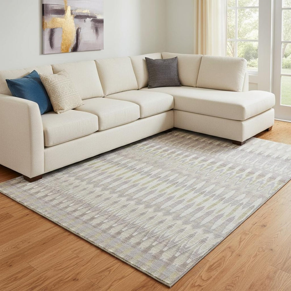 HomeRoots 9' X 12' Southwestern Washable Area Rug with UV Protection - Durable, Stylish & Easy Care Solution 668210