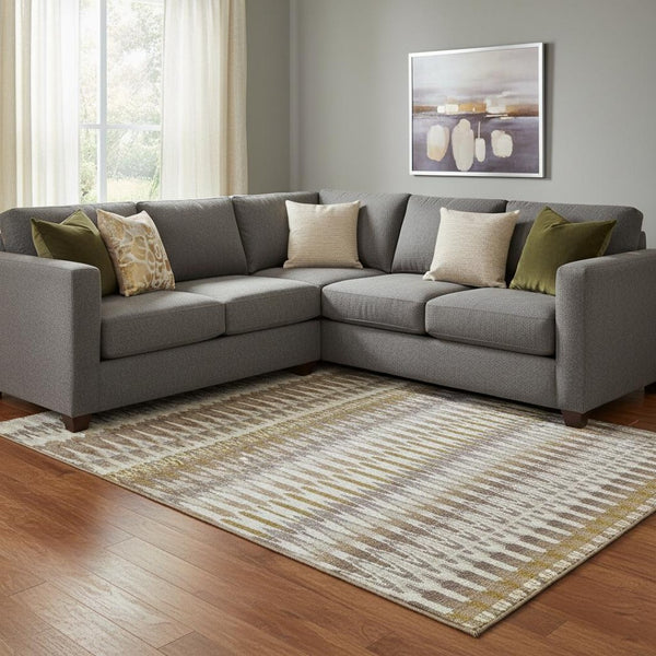 HomeRoots 8' X 10' Southwestern Washable Area Rug with UV Protection - Durable, Stylish, Ideal for Homes 668221