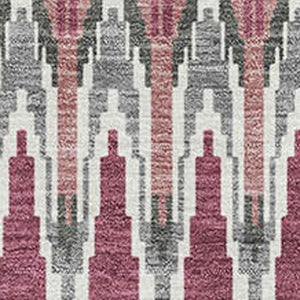 HomeRoots 9' X 12' Soft Mauve Blush & Ivory Southwestern Washable Area Rug with UV Protection & Stain Resistance 668264