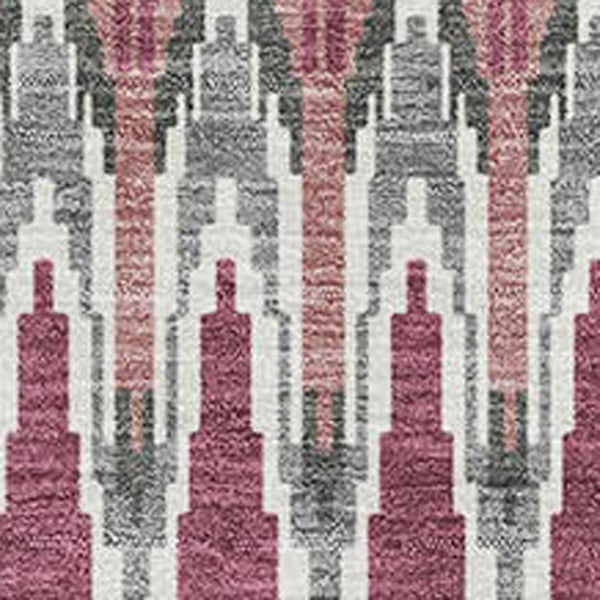 HomeRoots 9' X 12' Soft Mauve Blush & Ivory Southwestern Washable Area Rug with UV Protection & Stain Resistance 668264
