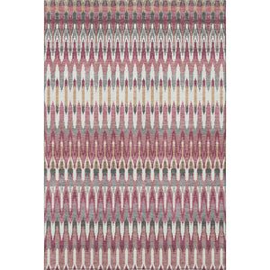 HomeRoots 10' X 14' Mauve Blush & Ivory Southwestern Area Rug - Washable, UV Protected, Stain-Resistant Design 668265