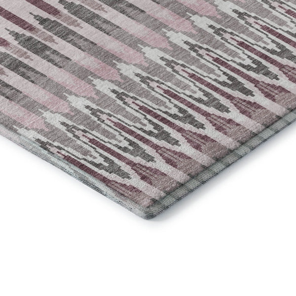 HomeRoots 9' X 12' Pink Ivory Gray Southwestern Washable Area Rug - Durable, Stylish, UV Protected & Easy Care 668282