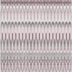 HomeRoots 9' X 12' Pink Ivory Gray Southwestern Washable Area Rug - Durable, Stylish, UV Protected & Easy Care 668282