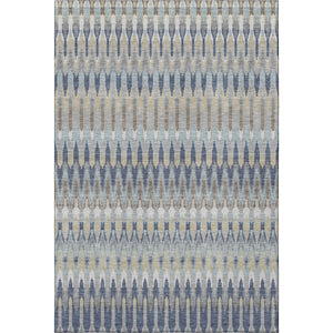 HomeRoots 5' X 8' Southwestern Washable Area Rug in Taupe, Gold & Gray - Durable, UV-Protected, Easy-Care Design 668285