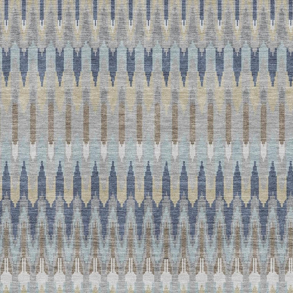 HomeRoots 8' X 10' Southwestern Area Rug in Taupe, Gold & Gray - Washable, Stain-Resistant, UV Protected Comfort 668287