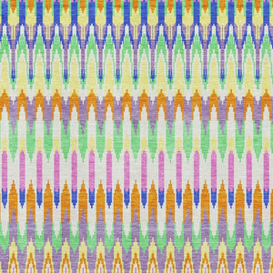 HomeRoots 10' Southwestern Washable Area Rug in White, Green & Purple - UV Protected, Durable & Stylish Design 668301