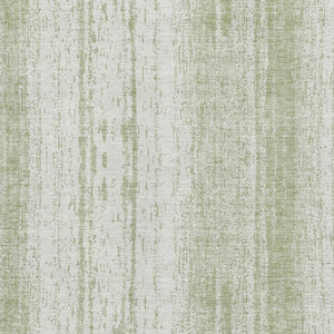 HomeRoots 9' Artichoke Green & Ivory Striped Washable Area Rug - Durable, UV-Protected, Stylish & Easy Care! 668306