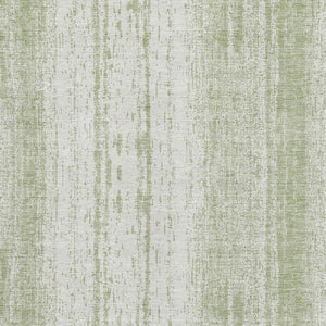 HomeRoots 10' Artichoke Green & Ivory Striped Washable Area Rug - UV Protected, Durable, Perfect for Families 668307