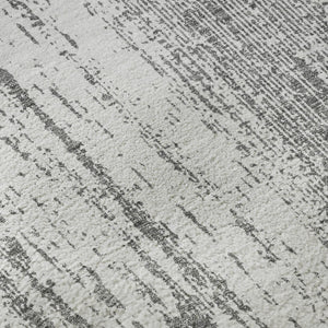 HomeRoots 10' Gray and Ivory Striped Washable Area Rug - UV Protected, Stain Resistant, Durable for Busy Homes 668331