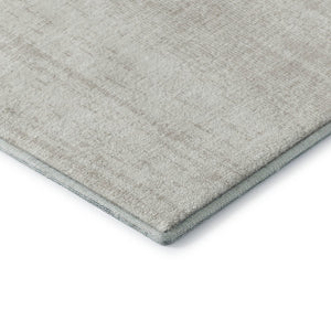 HomeRoots 10' Ivory and Beige Striped Washable Area Rug - Durable, UV-Protected, Perfect for High-Traffic Homes! 668337
