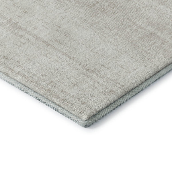 HomeRoots 10' Ivory and Beige Striped Washable Area Rug - Durable, UV-Protected, Perfect for High-Traffic Homes! 668337