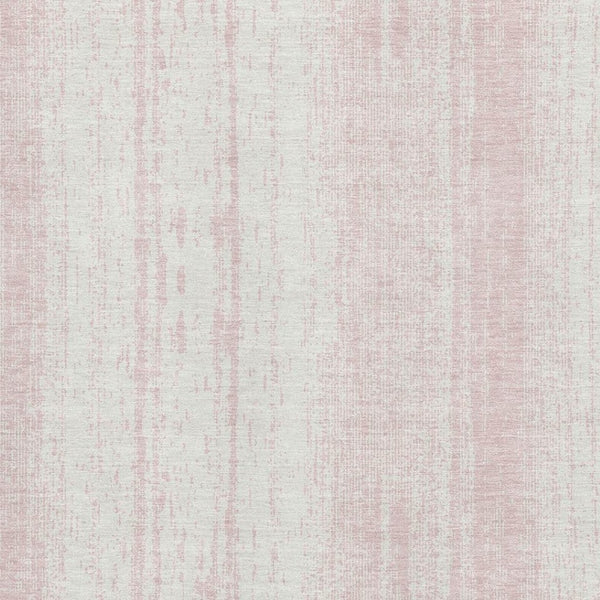 HomeRoots 5' Pink and Ivory Striped Washable Area Rug with UV Protection for Stylish, Kid & Pet-Friendly Living 668351